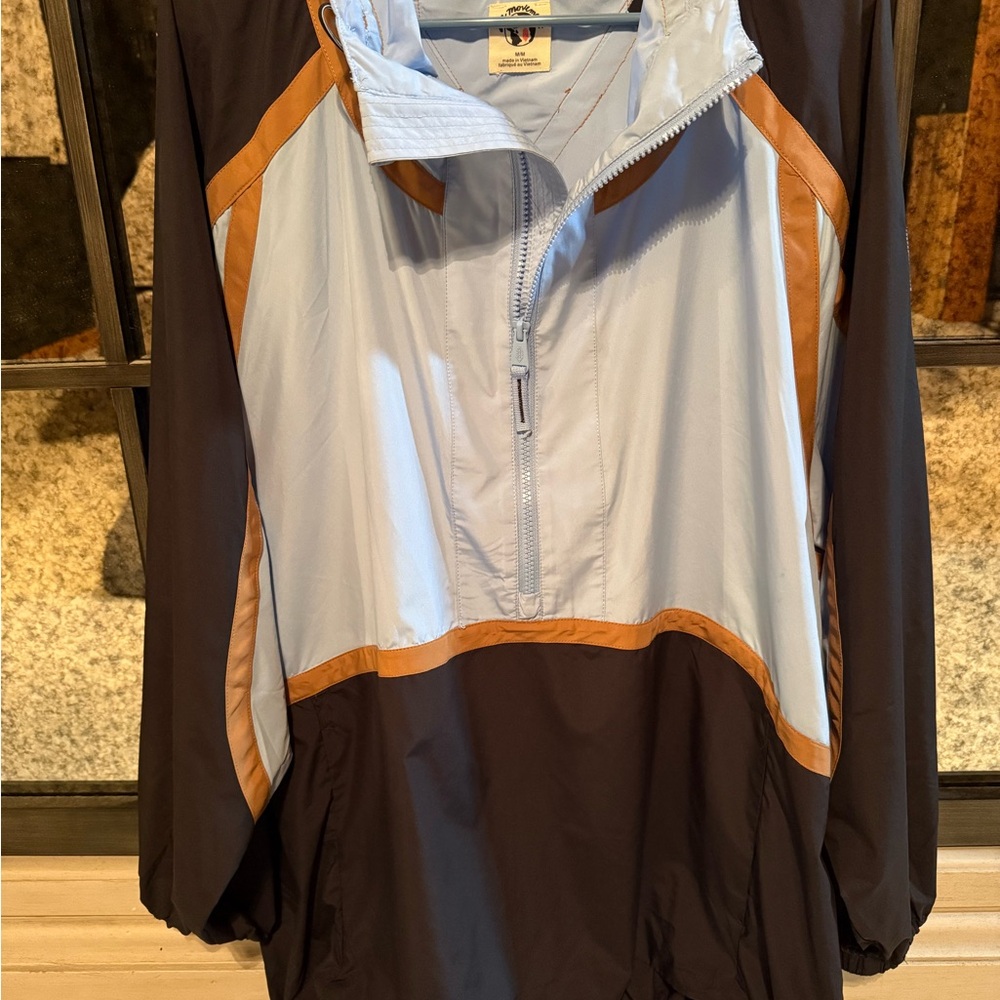 FP Movement by Free People Colorblock Jacket - Light Blue and Brown